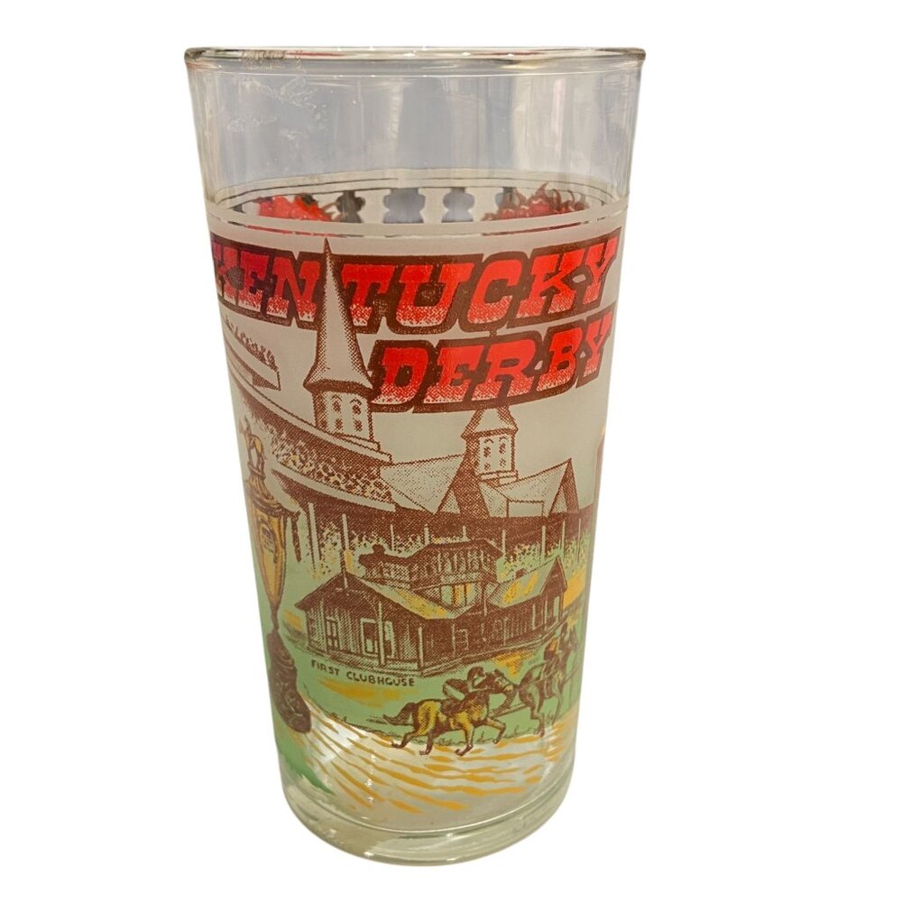 Kentucky Derby Churchill Downs Tall 6in Commemorative Pint Glass Collectible